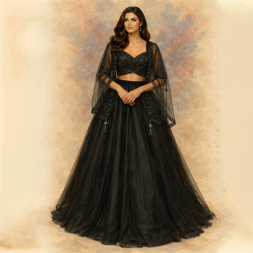 Midnight Elegant Lehenga