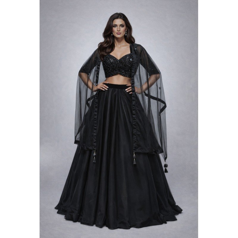 Midnight Elegant Lehenga